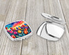 Colorful Tulips Compact Decorative Travel Makeup Mirror DAC1996 product image at NuMercy 3