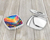 Colorful Petunias Compact Decorative Travel Makeup Mirror product image at NuMercy 3