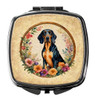 Coonhound and Flowers Compact Decorative Travel Makeup Mirror product image at NuMercy