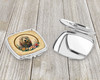 Komondor and Flowers Compact Decorative Travel Makeup Mirror product image at NuMercy 3