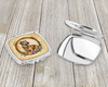 Irish Wolfhound and Flowers Compact Decorative Travel Makeup Mirror product image at NuMercy 3