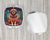 Tibetan Mastiff Christmas Compact Decorative Travel Makeup Mirror product image at NuMercy 4