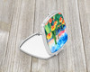 Arizona Saguaro Cactus Blossom in Watercolor Compact Decorative Travel Makeup Mirror DAC1626 product image at NuMercy 2
