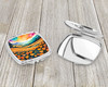 Colorful California poppies Compact Decorative Travel Makeup Mirror product image at NuMercy 3