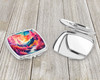 Colorful Astilbe Compact Decorative Travel Makeup Mirror product image at NuMercy 3