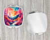 Colorful Astilbe Compact Decorative Travel Makeup Mirror product image at NuMercy 4