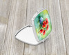 Ohio Scarlet Carnations in Watercolor Compact Decorative Travel Makeup Mirror DAC1699 product image at NuMercy 2