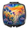 Colorful Agapanthus Compact Decorative Travel Makeup Mirror product image at NuMercy