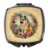 Norwegian Buhund and Flowers Compact Decorative Travel Makeup Mirror product image at NuMercy