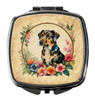 Catahoula Leopard Dog and Flowers Compact Decorative Travel Makeup Mirror product image at NuMercy