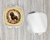 Boykin Spaniel and Flowers Compact Decorative Travel Makeup Mirror product image at NuMercy 4