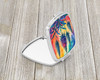 Colorful Eryngium Compact Decorative Travel Makeup Mirror product image at NuMercy 2