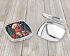 Apricot Toy Poodle Christmas Compact Decorative Travel Makeup Mirror product image at NuMercy 3