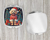 Apricot Toy Poodle Christmas Compact Decorative Travel Makeup Mirror product image at NuMercy 4