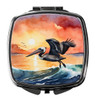 Pelican Fiery Sunset Compact Decorative Travel Makeup Mirror DAC7510 product image at NuMercy