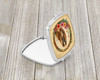 Afghan Hound and Flowers Compact Decorative Travel Makeup Mirror product image at NuMercy 2