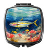 Yellowfin Tuna Compact Decorative Travel Makeup Mirror DAC2842 product image at NuMercy