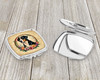 Greater Swiss Mountain Dog and Flowers Compact Decorative Travel Makeup Mirror product image at NuMercy 3