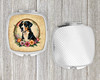 Greater Swiss Mountain Dog and Flowers Compact Decorative Travel Makeup Mirror product image at NuMercy 4