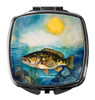 Smallmouth Bass Compact Decorative Travel Makeup Mirror DAC2827 product image at NuMercy