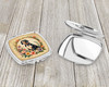American English Coonhound and Flowers Compact Decorative Travel Makeup Mirror product image at NuMercy 3