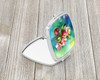 Arkansas Apple Blossom in Watercolor Compact Decorative Travel Makeup Mirror DAC1628 product image at NuMercy 2