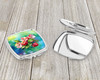 Arkansas Apple Blossom in Watercolor Compact Decorative Travel Makeup Mirror DAC1628 product image at NuMercy 3