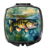Smallmouth Bass Compact Decorative Travel Makeup Mirror DAC2828 product image at NuMercy
