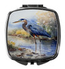 Blue Heron Compact Decorative Travel Makeup Mirror DAC2848 product image at NuMercy