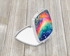 Colorful Gypsophila Compact Decorative Travel Makeup Mirror product image at NuMercy 2