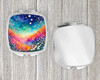 Colorful Gypsophila Compact Decorative Travel Makeup Mirror product image at NuMercy 4