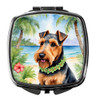 Welsh Terrier Luau Compact Decorative Travel Makeup Mirror product image at NuMercy