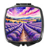 Colorful English Lavender Compact Decorative Travel Makeup Mirror DAC1956 product image at NuMercy