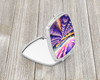 Colorful English Lavender Compact Decorative Travel Makeup Mirror DAC1956 product image at NuMercy 2