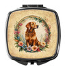 Chesapeake Bay Retriever and Flowers Compact Decorative Travel Makeup Mirror product image at NuMercy