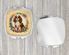 Cavalier Spaniel and Flowers Compact Decorative Travel Makeup Mirror product image at NuMercy 4