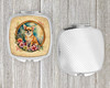 Chihuahua and Flowers Compact Decorative Travel Makeup Mirror DAC2115 product image at NuMercy 4