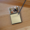 English Bulldog Fall Kitchen Pumpkins Sticky Note Holder Refillable Dispenser DAC1757 product image at NuMercy 2