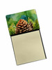 Maine White Pine Cone and Tassels in Watercolor Sticky Note Holder Refillable Dispenser DAC1664 product image at NuMercy