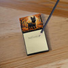 Black Cairn Terrier Fall Sticky Note Holder Refillable Dispenser product image at NuMercy 2