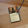 Black French Bulldog Fall Sticky Note Holder Refillable Dispenser product image at NuMercy 2