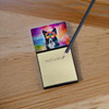Border Collie Hippie Dawg Sticky Note Holder Refillable Dispenser product image at NuMercy 2
