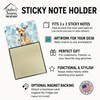 Fawn American Staffordshire Terrier Coworker Watercolor Sticky Note Holder Refillable Dispenser product image at NuMercy 3