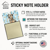 Grizzle and Tan Border Terrier Coworker Watercolor Sticky Note Holder Refillable Dispenser product image at NuMercy 3