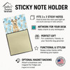 Wheaten Irish Wolfhound Coworker Watercolor Sticky Note Holder Refillable Dispenser product image at NuMercy 3