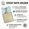 Brindle Greyhound Coworker Watercolor Sticky Note Holder Refillable Dispenser product image at NuMercy 3