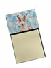 Red and White Bull Terrier Coworker Watercolor Sticky Note Holder Refillable Dispenser product image at NuMercy
