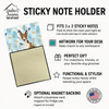 Brindle and White Basenji Coworker Watercolor Sticky Note Holder Refillable Dispenser product image at NuMercy 3
