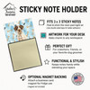 Liver and White German Wirehaired Pointer Coworker Watercolor Sticky Note Holder Refillable Dispenser product image at NuMercy 3