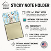 White Staffordshire Bull Terrier Coworker Watercolor Sticky Note Holder Refillable Dispenser product image at NuMercy 3